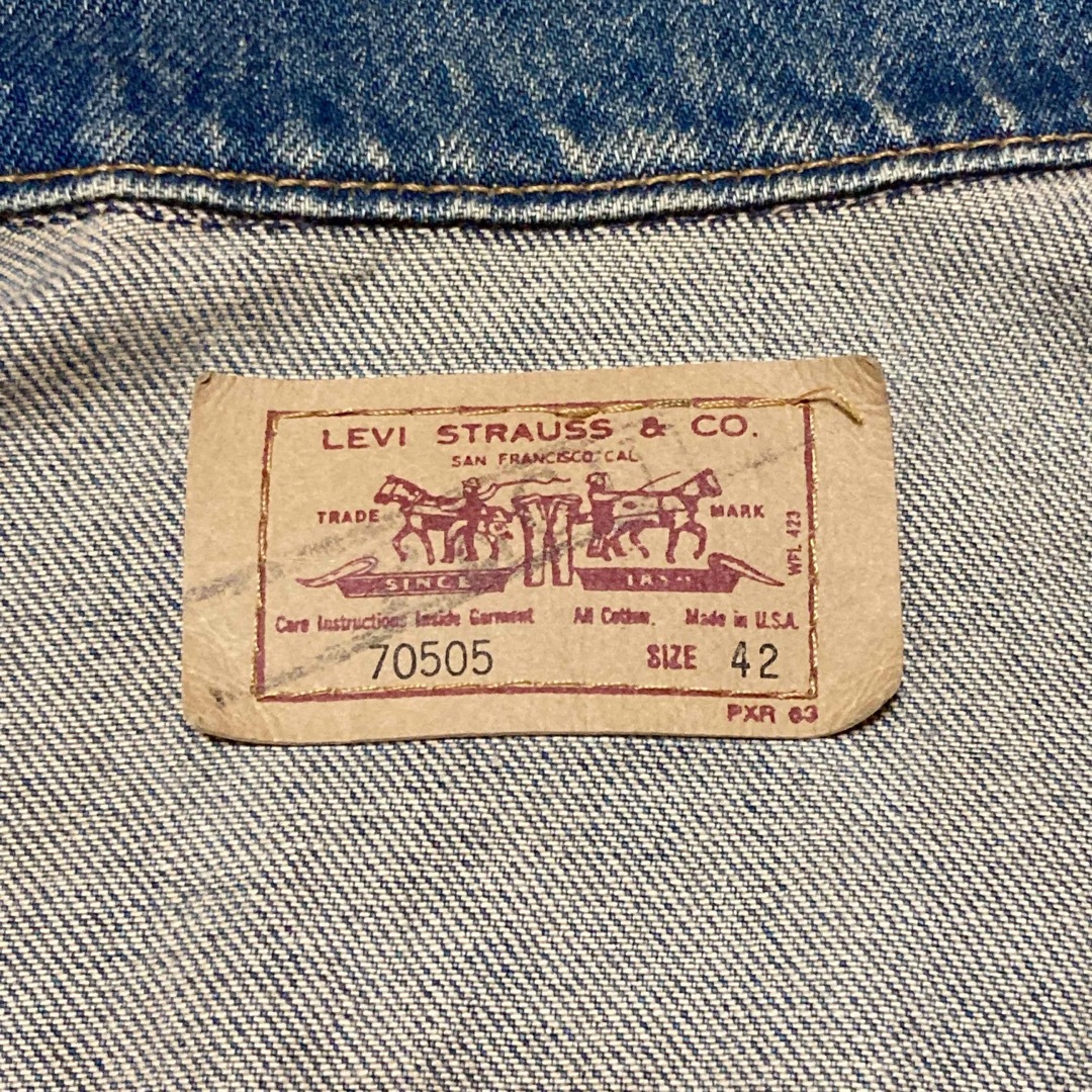 Levi's(リーバイス)の90s リーバイス 70505 デニムジャケットトラッカー 4th USA 42 メンズのジャケット/アウター(Gジャン/デニムジャケット)の商品写真