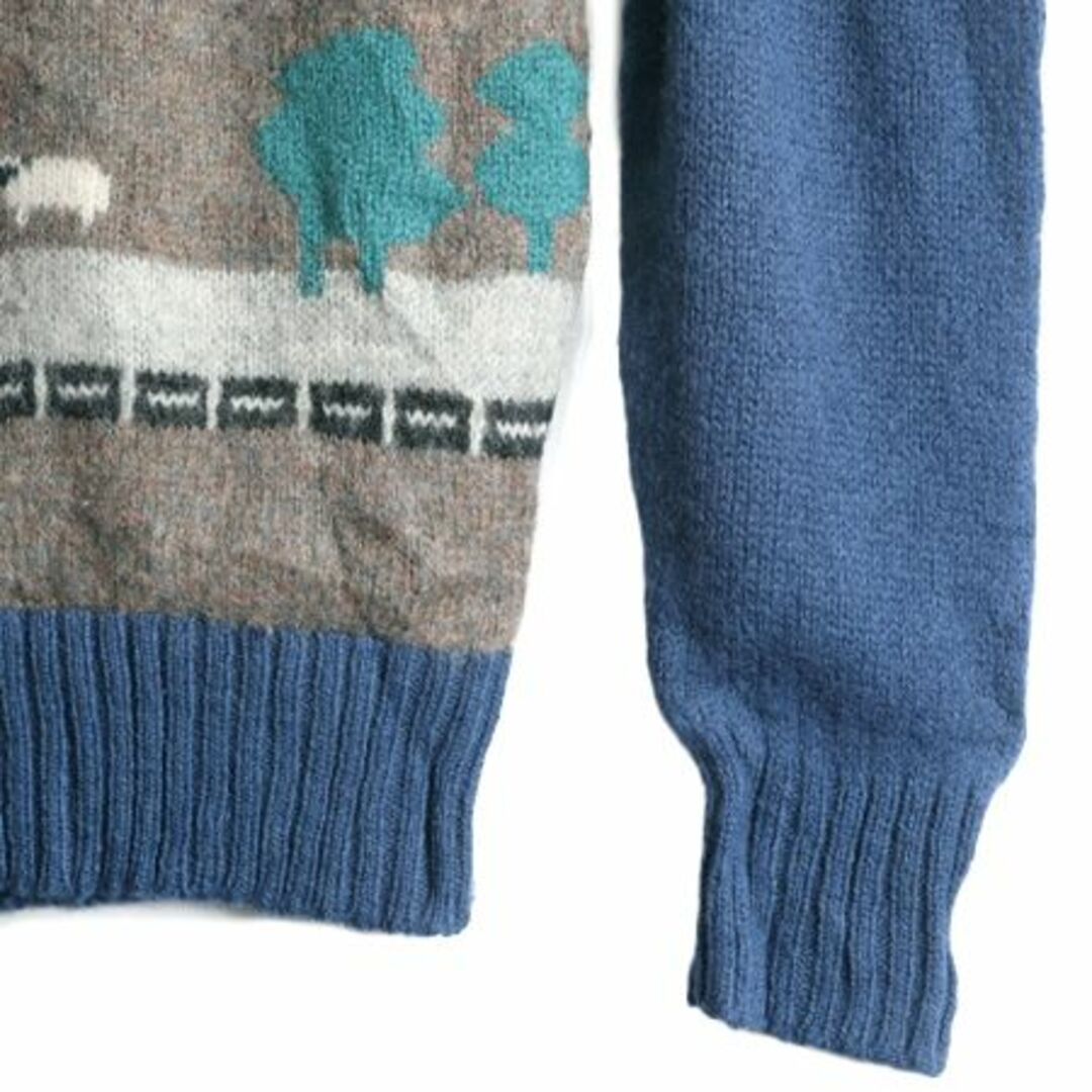 WOOLRICH - 80s ウールリッチ ヒツジ 絵柄 デザイン ニット WOOLRICH - 80s ウールリッチ ヒツジ 絵柄 デザイン ニット