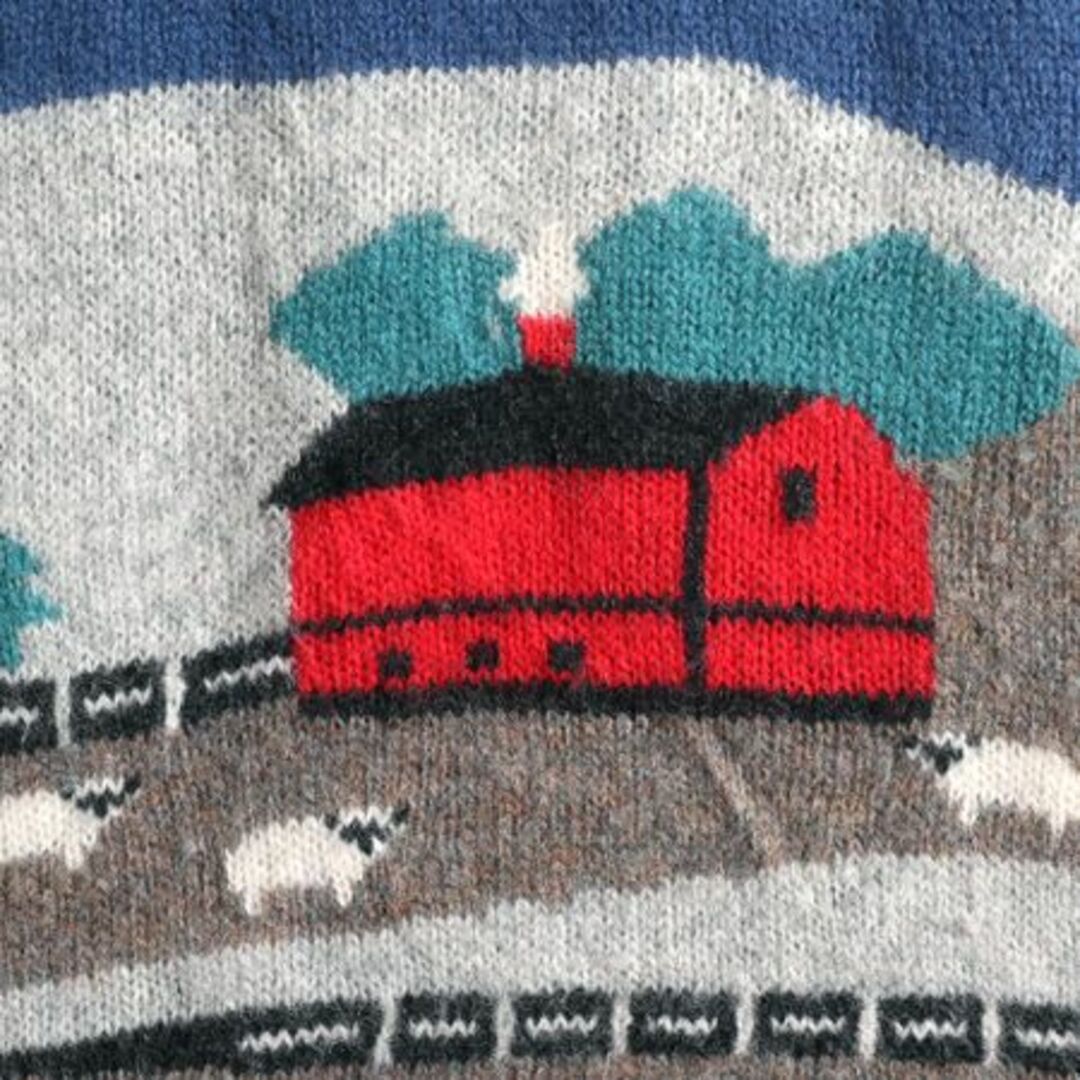 WOOLRICH - 80s ウールリッチ ヒツジ 絵柄 デザイン ニット WOOLRICH - 80s ウールリッチ ヒツジ 絵柄 デザイン ニット