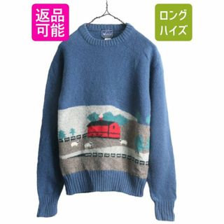 WOOLRICH - 80s ウールリッチ ヒツジ 絵柄 デザイン ニット