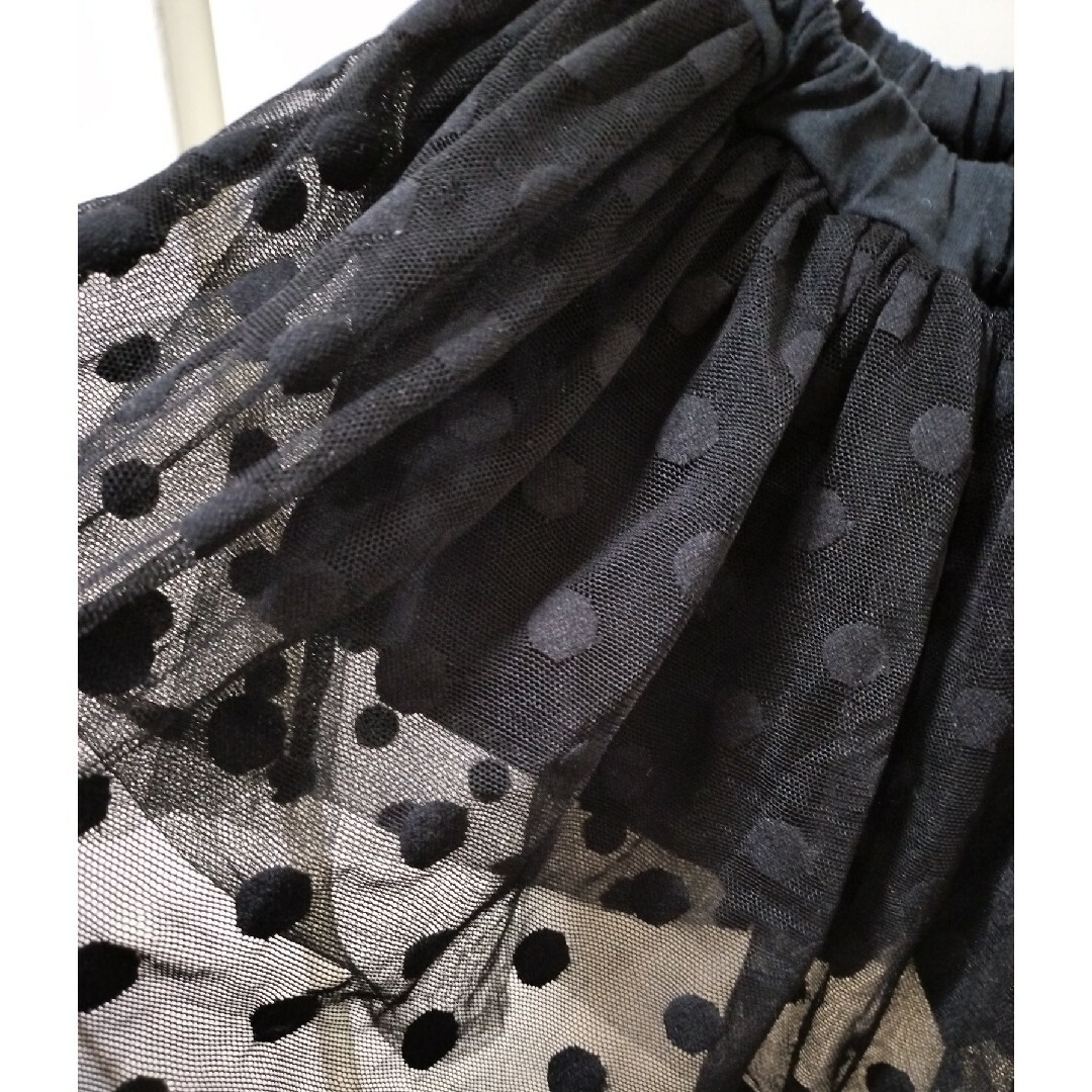 BLUEU AZUR(ブルーアズール)のブルーアズール チュールスカート サイズ90 キッズ/ベビー/マタニティのキッズ服女の子用(90cm~)(スカート)の商品写真