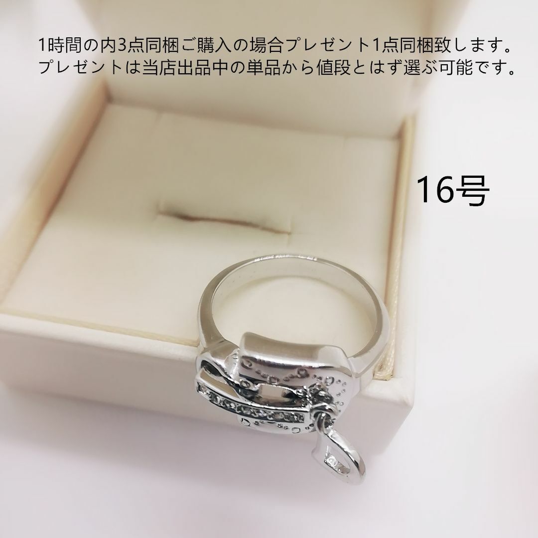 tt16204非量産希少品16号デザインリングジルコニアファッションリング レディースのアクセサリー(リング(指輪))の商品写真