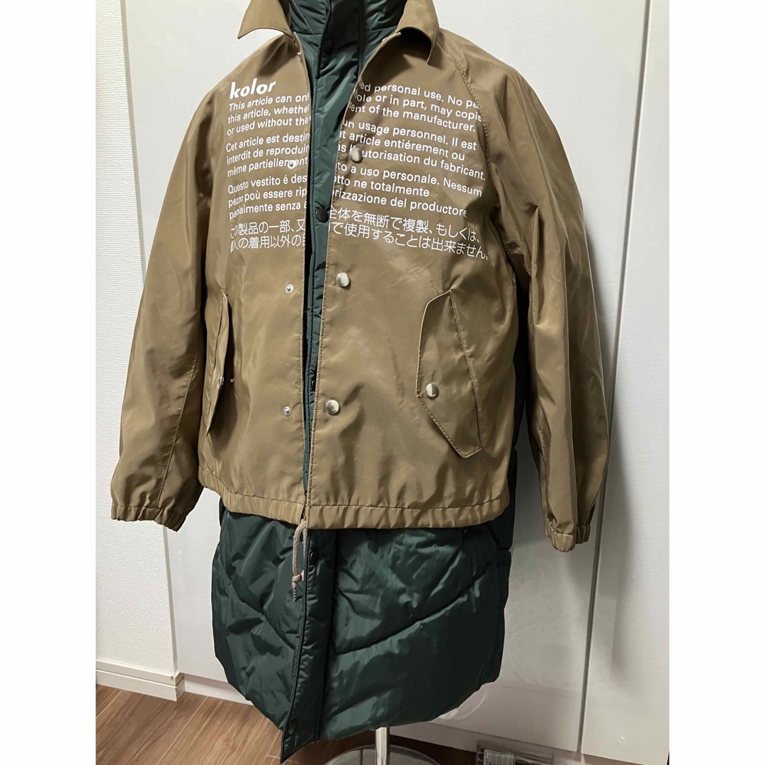 kolor(カラー)のkolor カラー　20aw ナイロン　レイヤード　コート メンズのジャケット/アウター(ナイロンジャケット)の商品写真