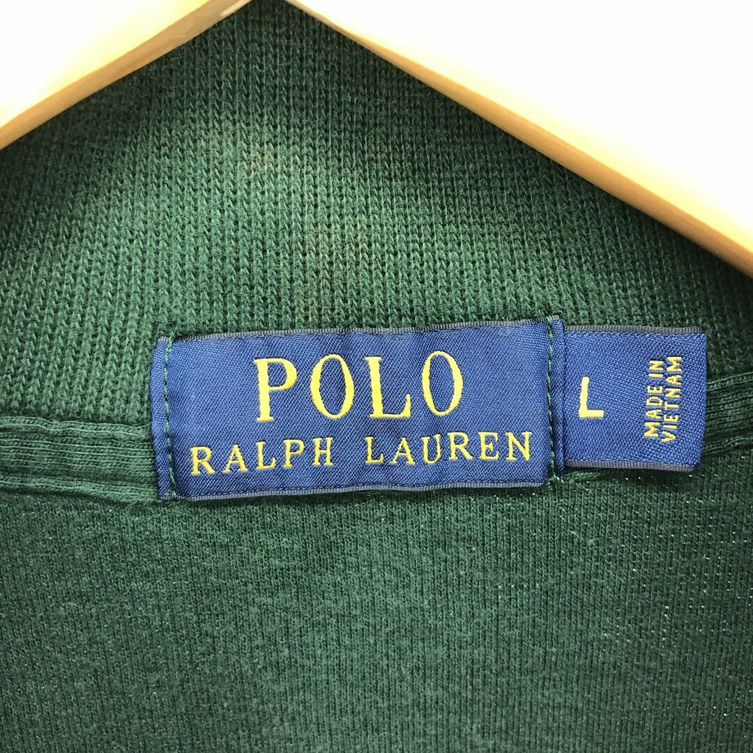 Ralph Lauren(ラルフローレン)の古着 ラルフローレン Ralph Lauren POLO RALPH LAUREN ハーフジップスウェットシャツ トレーナー メンズL /eaa409535 メンズのトップス(スウェット)の商品写真
