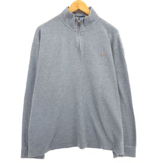 ラルフローレン(Ralph Lauren)の古着 ラルフローレン Ralph Lauren POLO RALPH LAUREN ハーフジップスウェットシャツ トレーナー メンズXL /eaa409536(スウェット)