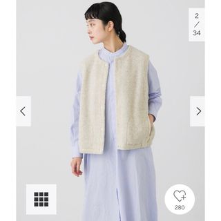 カグレ(かぐれ)の新品タグ付◉ ウールボアベスト　かぐれ　アーバンリサーチ　DOORS(ベスト/ジレ)