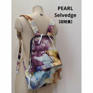 パール(pearl)のPEARL Selvedge 超軽量 ポケッタブル リュック 花柄 ボタニカル(リュック/バックパック)