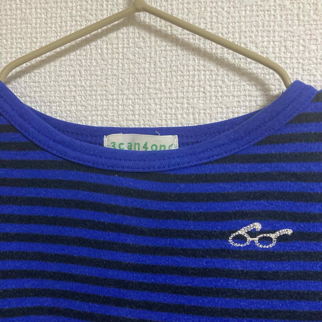 3can4on(サンカンシオン)の3can4on　ボーダーTシャツ☆１１０センチ☆ワイド☆ キッズ/ベビー/マタニティのキッズ服男の子用(90cm~)(Tシャツ/カットソー)の商品写真