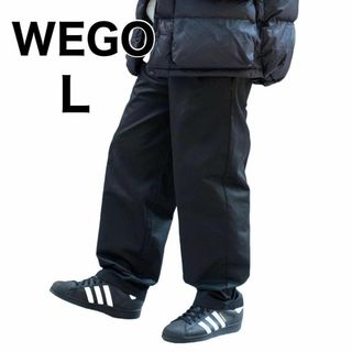 ウィゴー(WEGO)の[ウィゴー] メンズ L シェフパンツ ワイドパンツ ズボン 男女兼用 黒(ワークパンツ/カーゴパンツ)