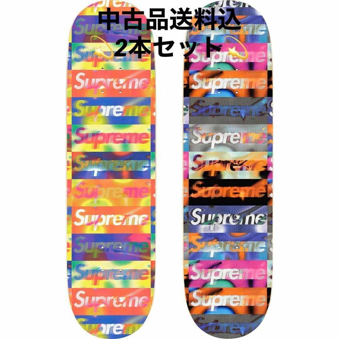 wood100%サイズSupreme Distorted Logo Skateboard 2個セット