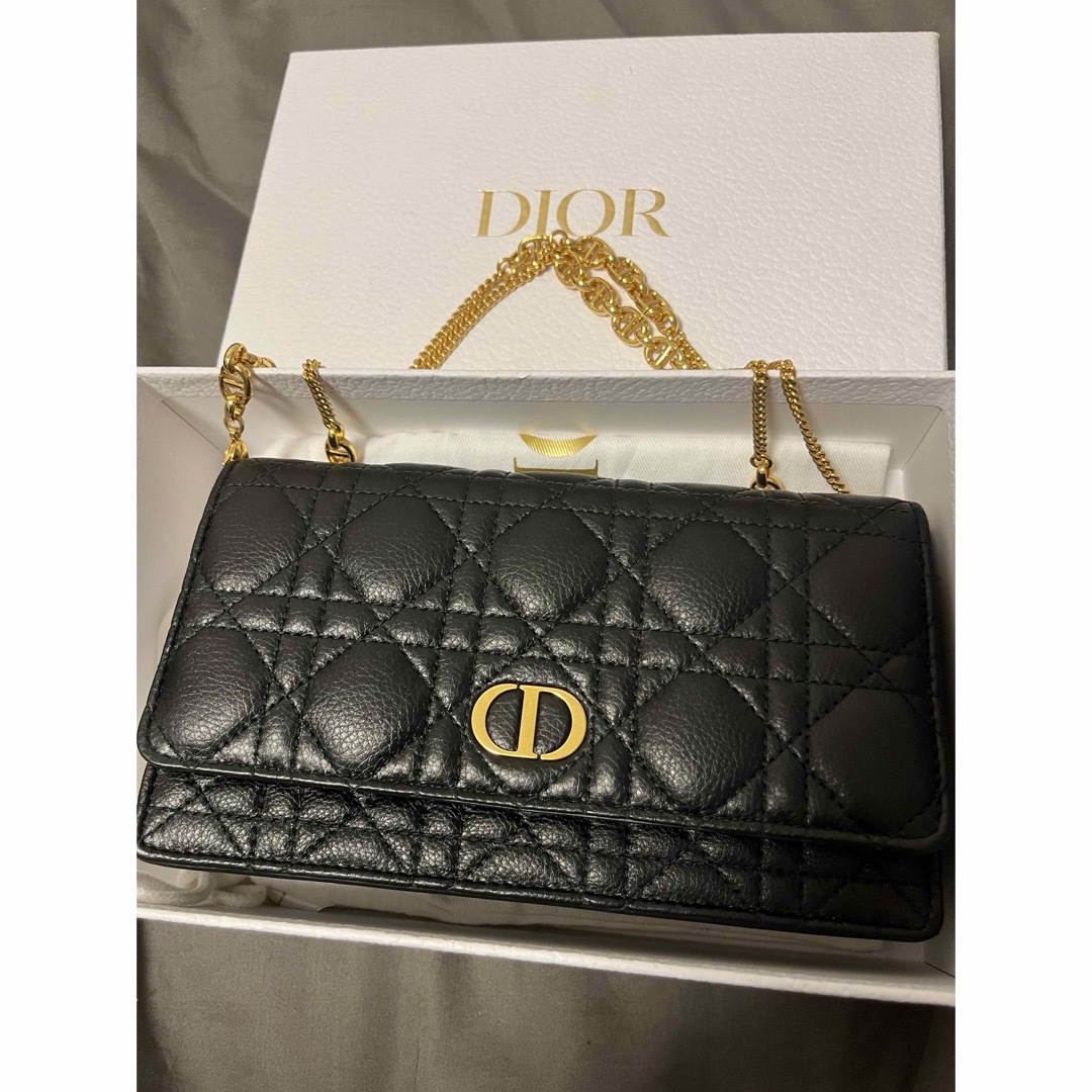 Christian Dior(クリスチャンディオール)の極美品  ChristianDior CARO ポーチ チェーンウォレット レディースのバッグ(ショルダーバッグ)の商品写真