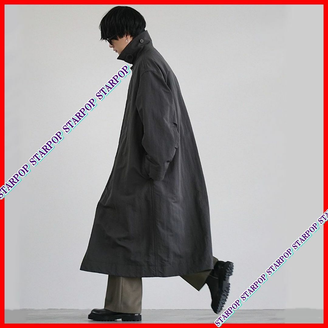 LIDNM(リドム)のLIDNM NYLON RIP LOOSE MILITARY COAT リドム メンズのジャケット/アウター(ステンカラーコート)の商品写真