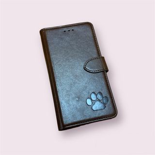 iPhone13 ケース 犬 レザー調(iPhoneケース)