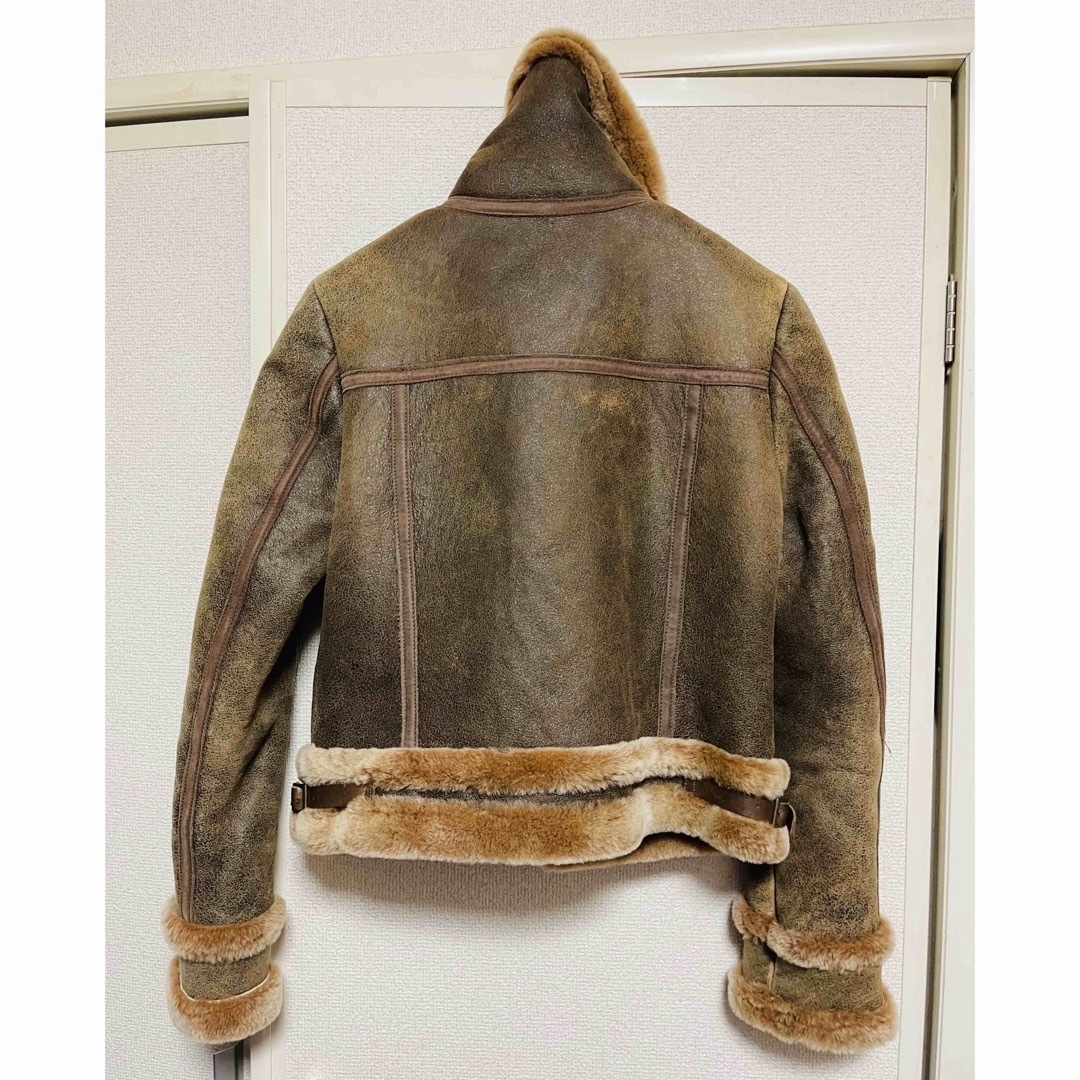 美品　グレースコンチネンタル　ムートン　羊革　ヴィンテージ加工　ジャケット