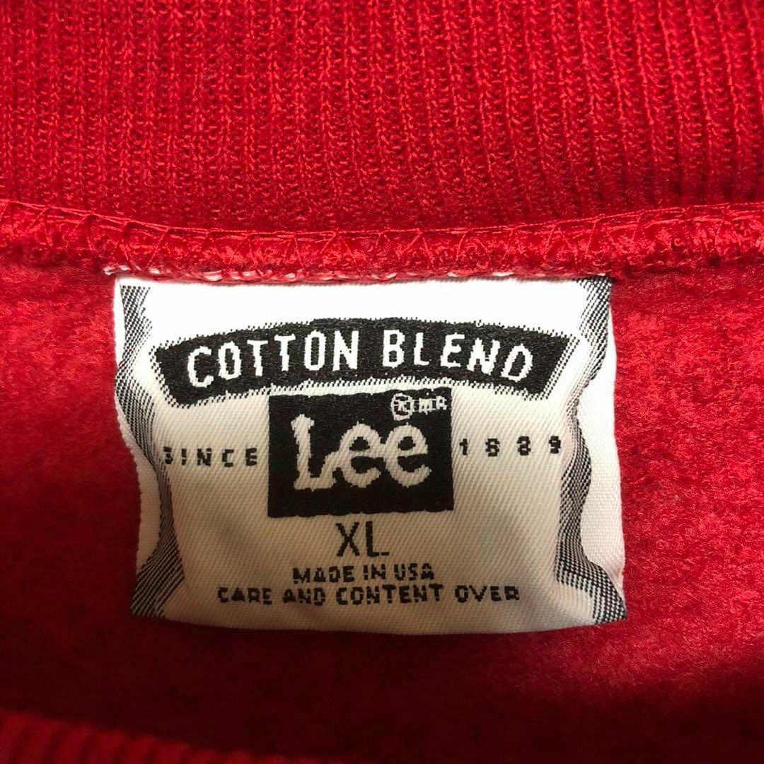 Lee(リー)のUS/EU輸入海外古着　Lee  スウェット　XL　レッド メンズのトップス(スウェット)の商品写真