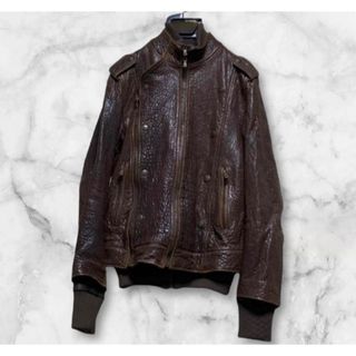 ドルチェアンドガッバーナ(DOLCE&GABBANA)の【DOLCE&GABBANA】レザー Napoleon  jacket(レザージャケット)