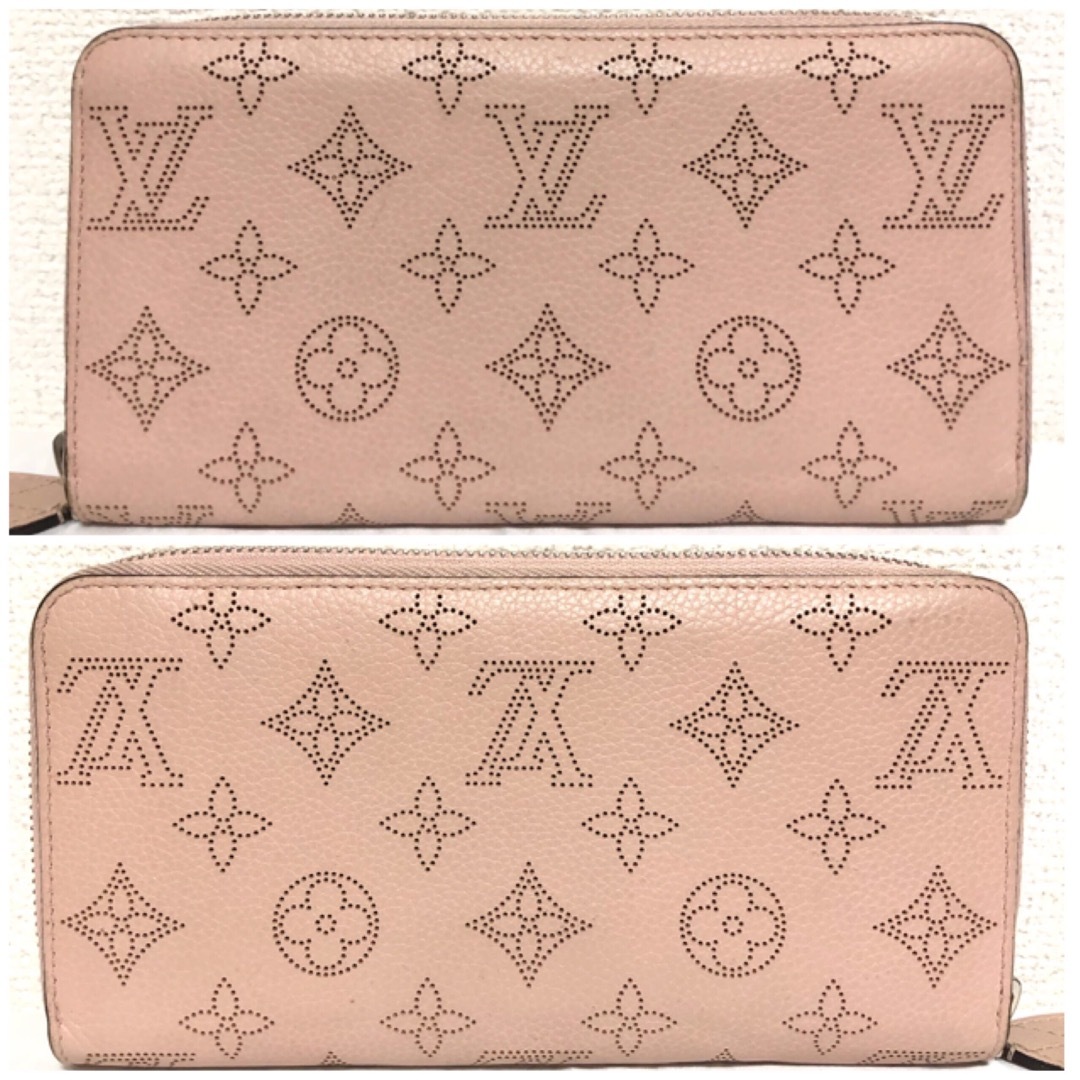 LOUIS VUITTON(ルイヴィトン)の美品 ルイヴィトン マヒナ マグノリア ジッピーウォレット 長財布 ピンク レディースのファッション小物(財布)の商品写真