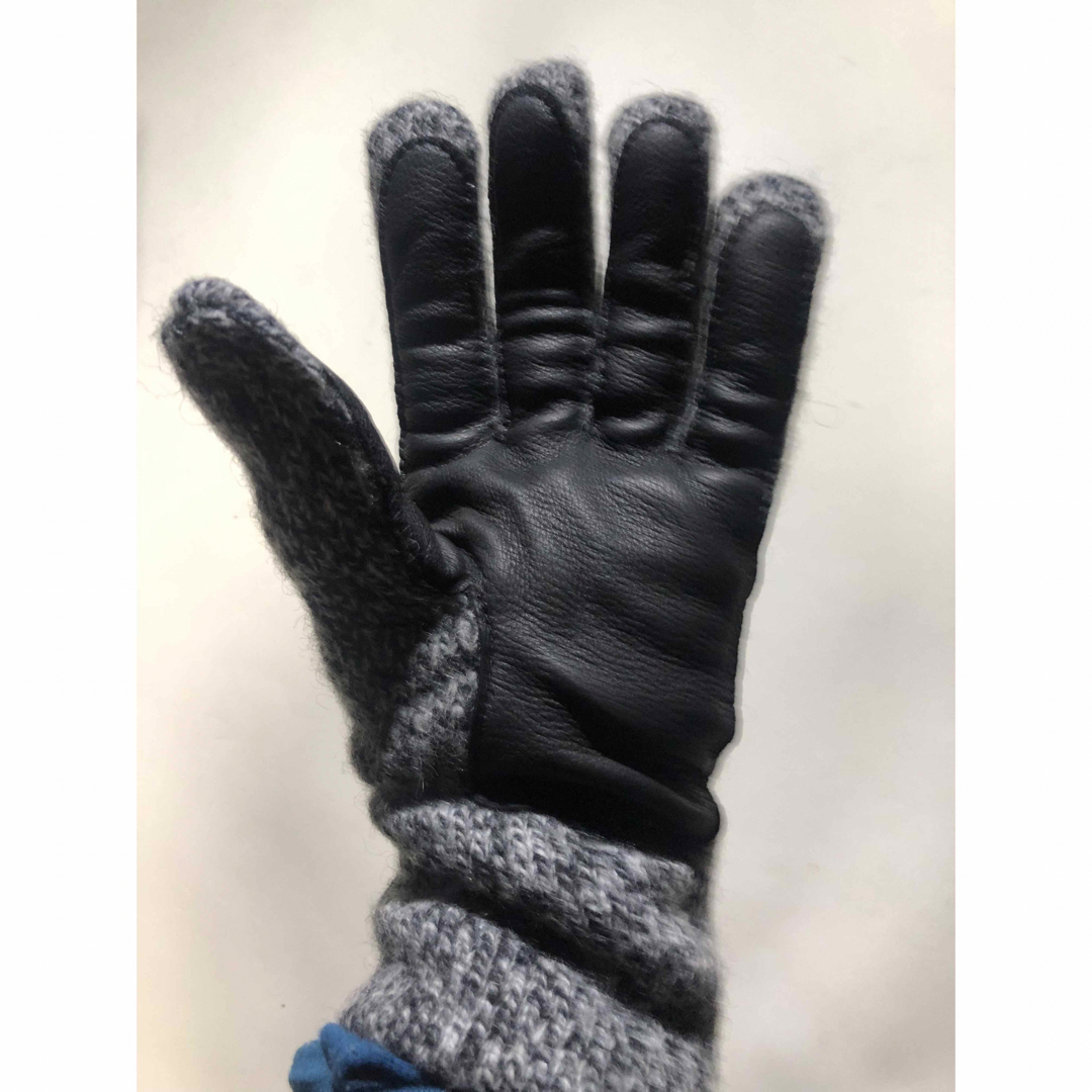 1980s USA デッドストックBRONER ウ–ル×ディアスキンglove ハンドメイドのファッション小物(その他)の商品写真