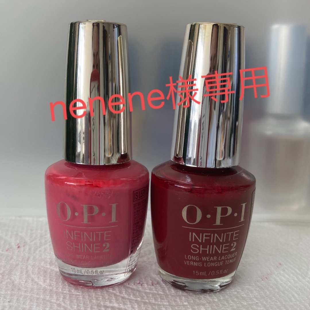 OPI マニキュア ピンク 赤 2色セット コスメ/美容のネイル(マニキュア)の商品写真