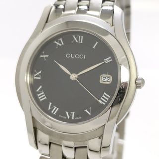 グッチ(Gucci)のGUCCI Gクラス メンズ 腕時計 クオーツ SS ブラック文字盤 5500M(腕時計(アナログ))