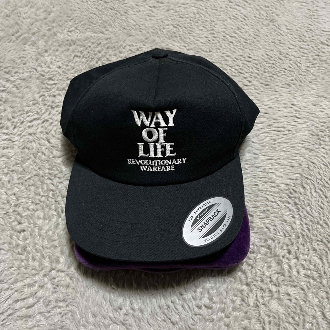 RATS EMBROIDERY WAY OF LIFE CAP キャップ　黒キャップ