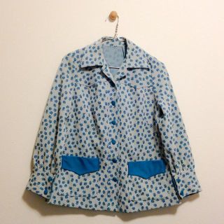 古着/小花柄ジャケット(パーカー)