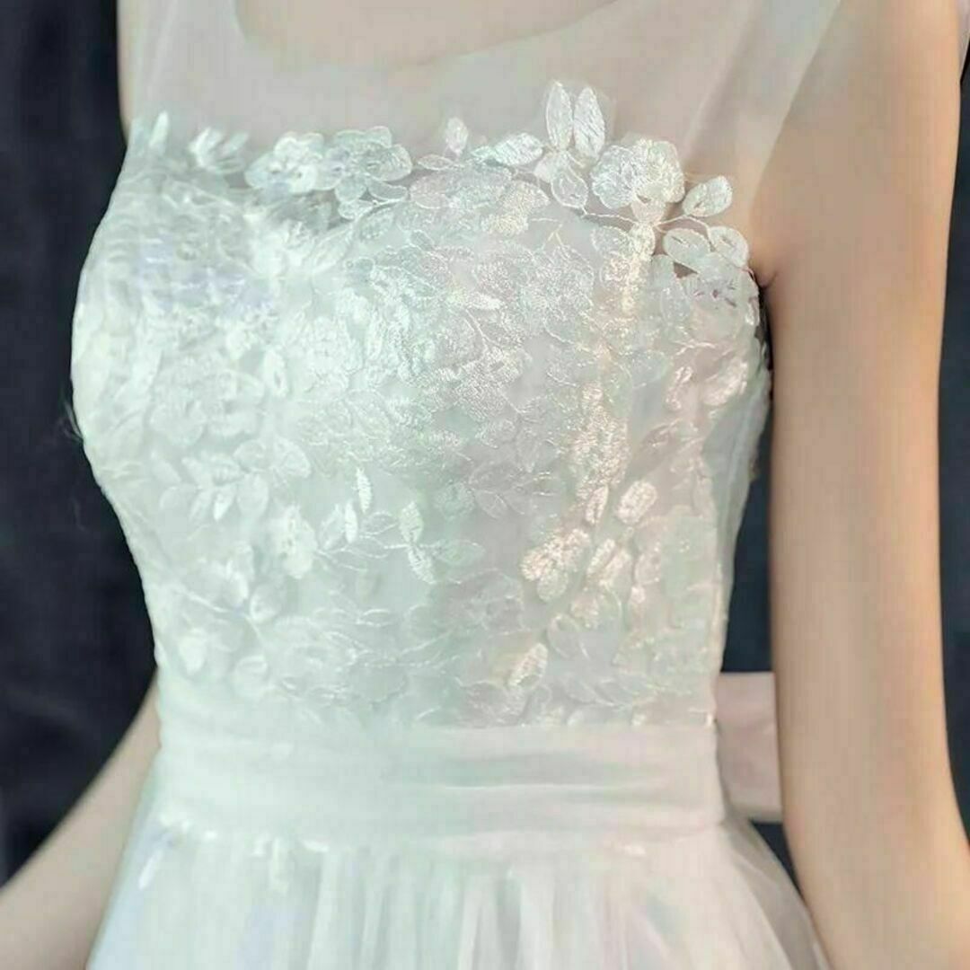 【ウエディング】ドレス　L　Aラインドレス　二次会　ワンピース　結婚式ウェディングドレス
