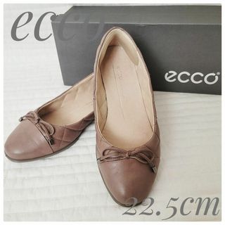 ECCO - 極美品 ecco エコー バレエ シューズ フラット ラウンドトゥ 22.5