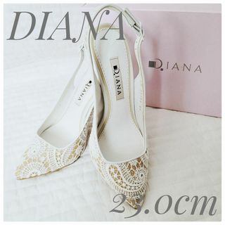 ダイアナ(DIANA)の美品 DIANA ダイアナ パンプス サンダル ミュール レース シンプル 23(ミュール)