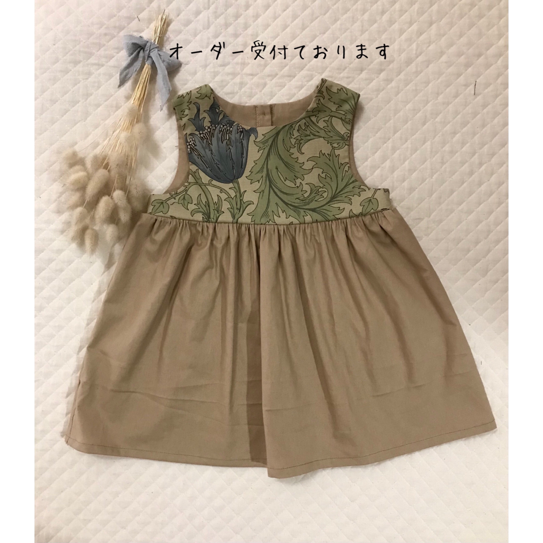 【ノースリーブワンピース】ウィリアムモリス キッズ/ベビー/マタニティのキッズ服女の子用(90cm~)(ワンピース)の商品写真