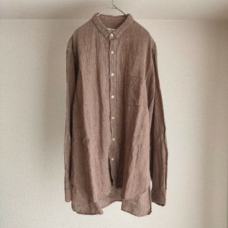 ネストローブ(nest Robe)のCONFECT リネンストライプシャツ(シャツ)