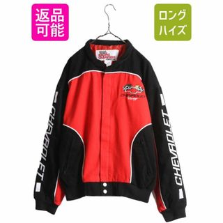 90s ナスカー オフィシャル コットン レーシング ジャケット メンズ M 古着 NASCAR 90年代 オールド シボレー ブルゾン ジャンパー 2トーン(ブルゾン)