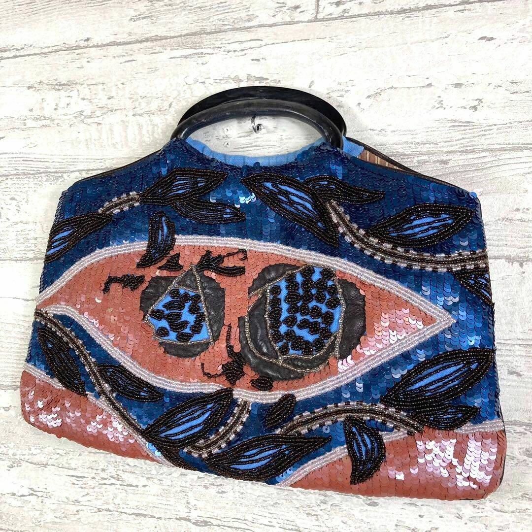 JAMIN PUECH(ジャマンピュエッシュ)の美品　Jamin Puech  ジャマンピエッシュ　ハンドバッグ　ビーズ　刺繍 レディースのバッグ(ハンドバッグ)の商品写真