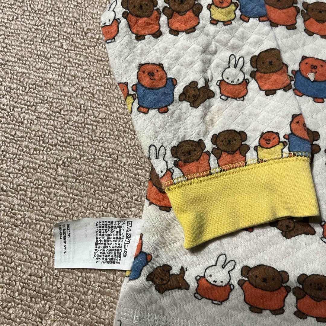 UNIQLO(ユニクロ)のユニクロ　ユニセックス　ミッフィーパジャマ　100cm キッズ/ベビー/マタニティのキッズ服男の子用(90cm~)(パジャマ)の商品写真