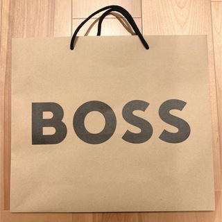 BOSS - BOSS ボス 茶色 ベージュ 紙袋 ショッパー ショップ袋 非売品 紙袋 袋