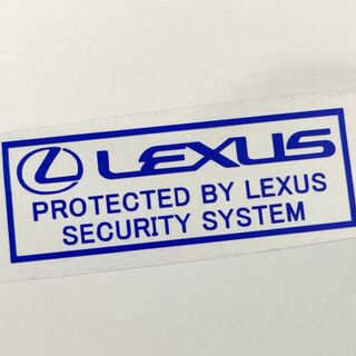 レクサス セキュリティステッカー ブルー 2枚 LEXUS USDM(セキュリティ)