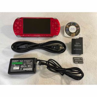 エンタメ/ホビー美品 PSP-3000 ラディアントレッド ぼくのなつやすみ