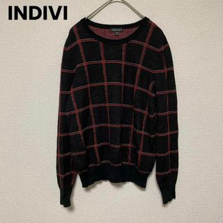 インディヴィ(INDIVI)のx52 INDIVI インディヴィ 薄手ニット カットソー トップス(カットソー(長袖/七分))