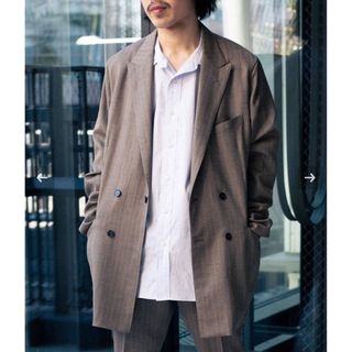 MAATEE&SONS 4B Double Jacket グレイヘリンボーン(テーラードジャケット)