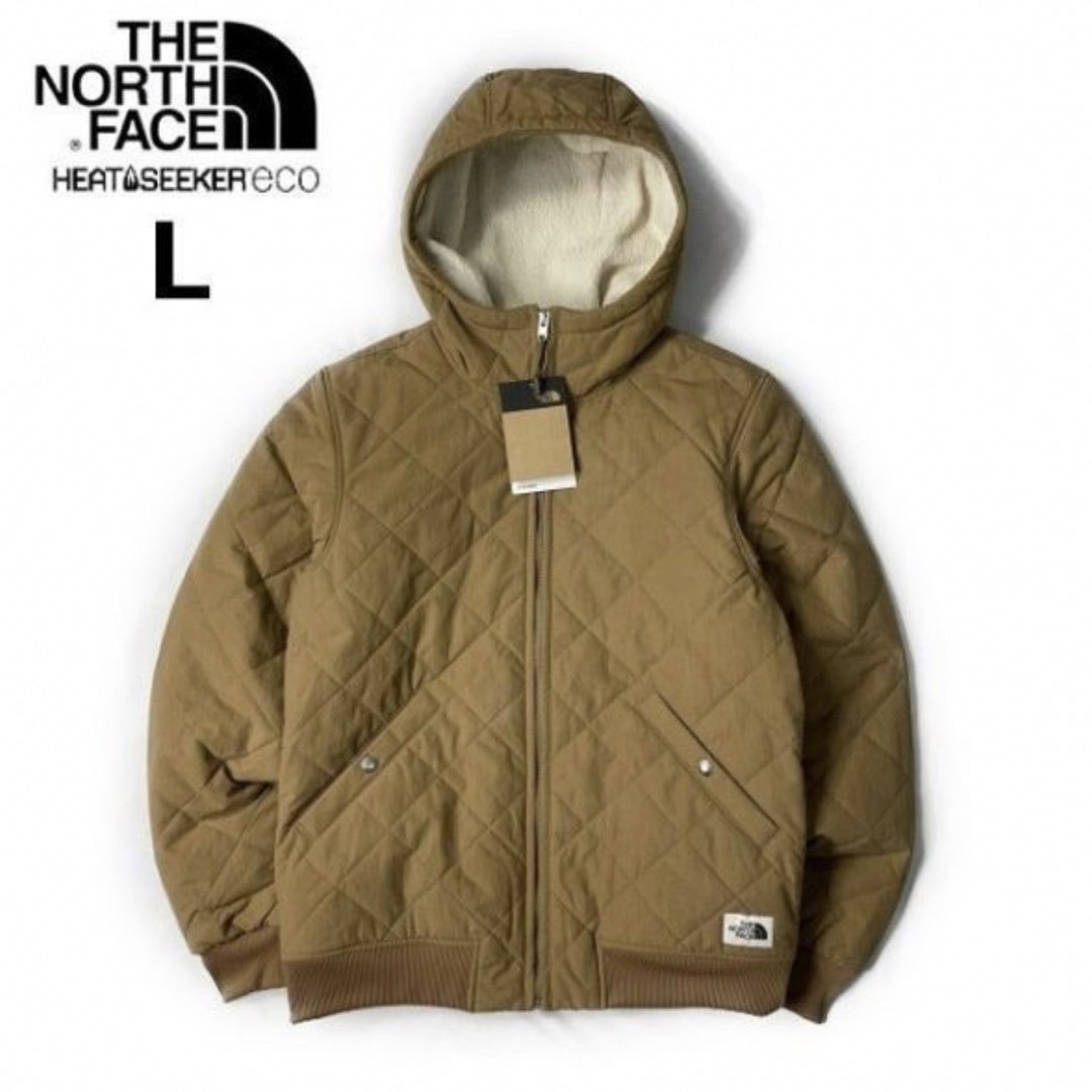 THE NORTH FACE(ザノースフェイス)のTHE NORTH FACE キルティングUS限定裏ボア(USサイズL)ベージュ メンズのジャケット/アウター(マウンテンパーカー)の商品写真