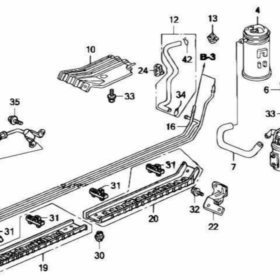 ホンダ S2000 ABA-AP1 プレッシヤーレギユレーターリターン ホース