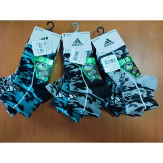 アディダス(adidas)の新品 未使用 21～23cm adidas ソックス 9足セット 定価4224円(靴下/タイツ)