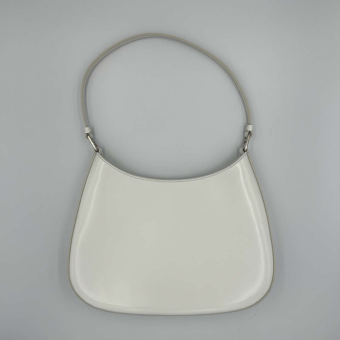 PRADA - PRADA クレオ ハンドバッグ ショルダーバッグ ホワイト PRADA - PRADA クレオ ハンドバッグ ショルダーバッグ ホワイト