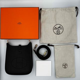 エルメス(Hermes)のエルメス エヴリン TPM 黒 ゴールド金具 U刻印トリヨン ショルダーバッグ(ショルダーバッグ)