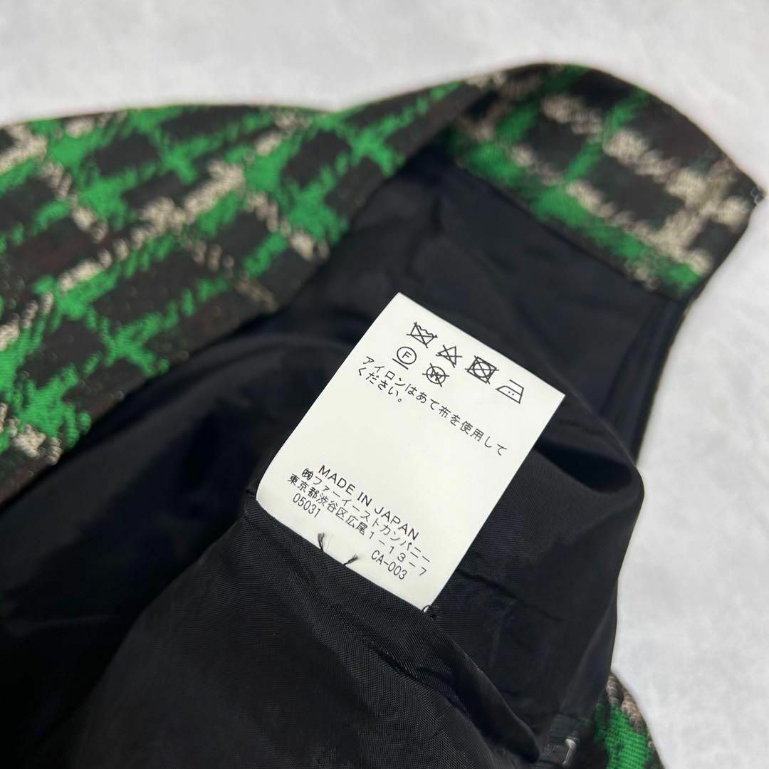 【ルルウィルビー】チェックジャガードスカート サイズ1 日本製 光沢感