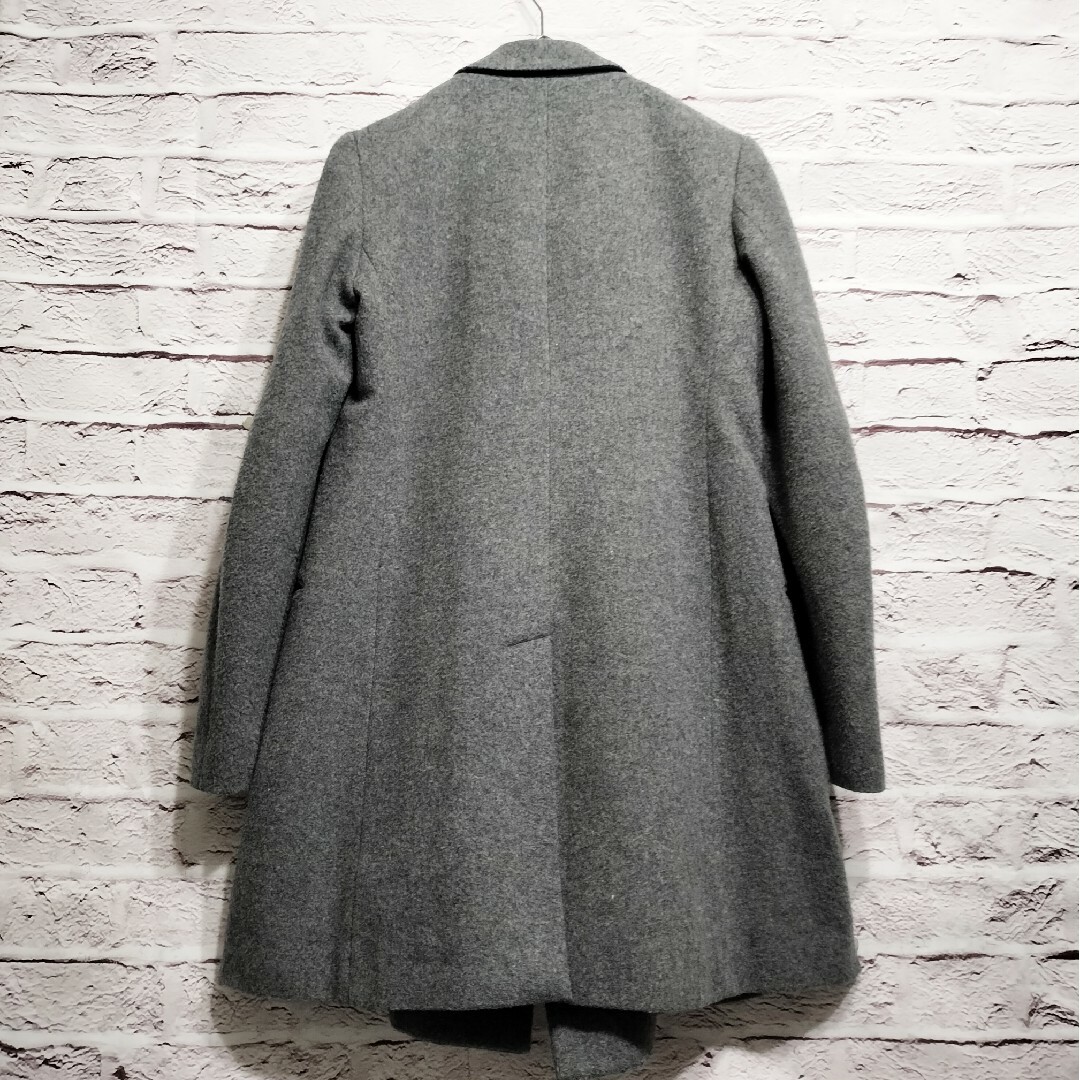 Yohji Yamamoto(ヨウジヤマモト)の【日本製】ヨウジヤマモト Y's ウールコート フェイクレイヤード 美品 メンズのジャケット/アウター(チェスターコート)の商品写真
