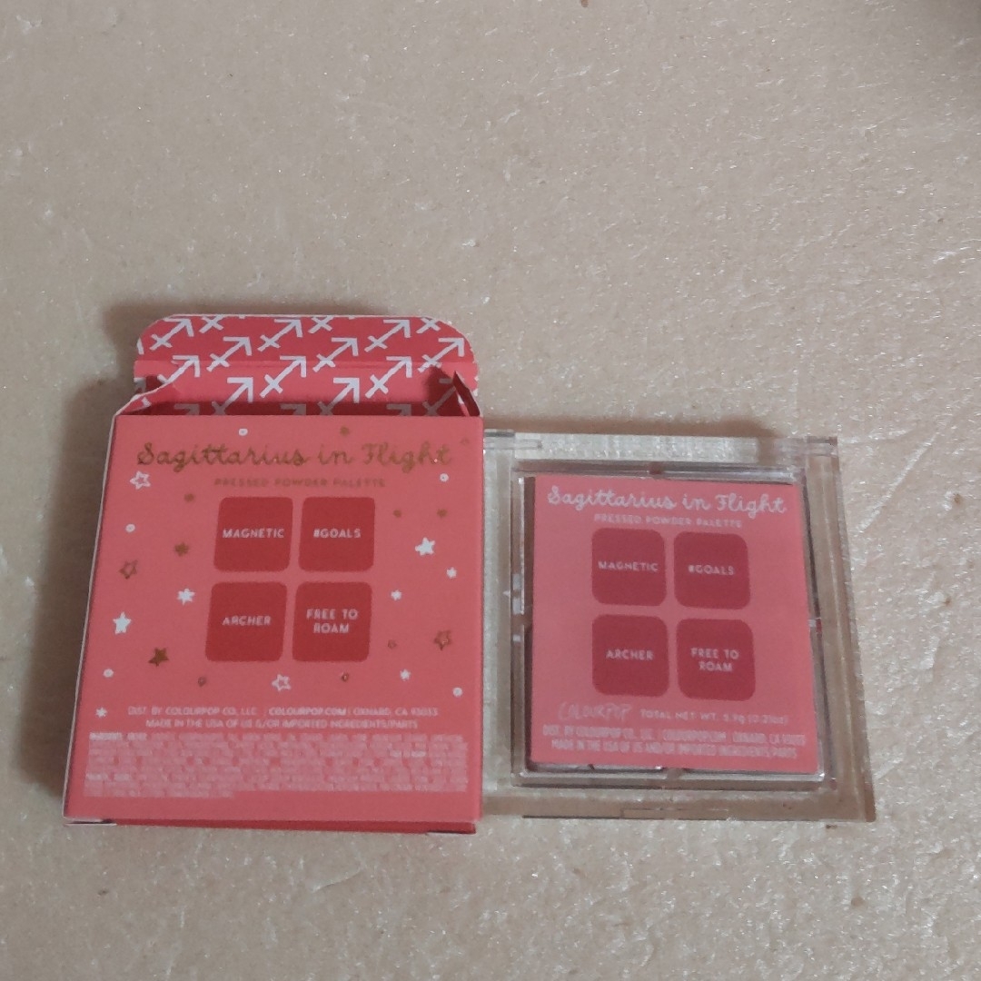 colourpop(カラーポップ)の【未使用※】カラーポップ　プレスドパウダーパレット射手座Sagittarius コスメ/美容のベースメイク/化粧品(アイシャドウ)の商品写真