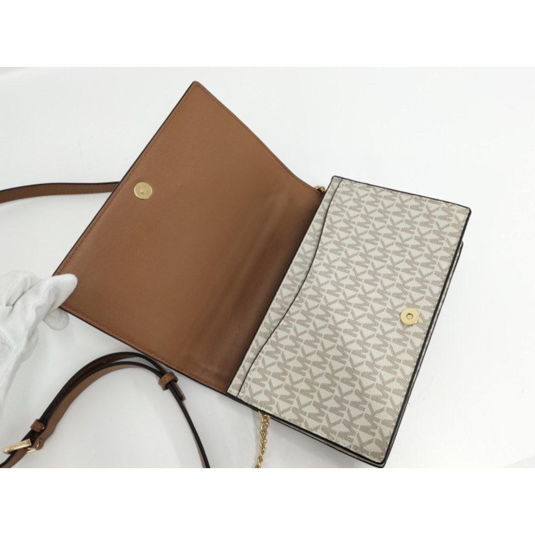 Michael Kors(マイケルコース)のMICHAEL KORS チェーンショルダーバッグ PVC ホワイト レディースのバッグ(ショルダーバッグ)の商品写真