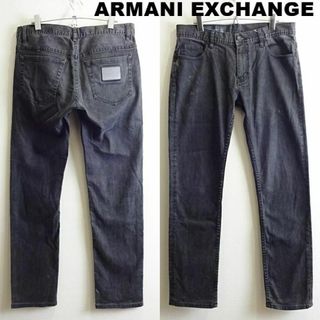 アルマーニエクスチェンジ(ARMANI EXCHANGE)のアルマーニエクスチェンジ　J130 スキニーデニム　W85cm　ストレッチ　黒(デニム/ジーンズ)