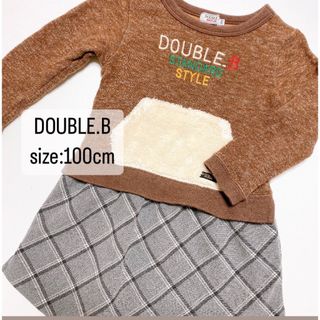 ダブルビー(DOUBLE.B)のDOUBLE.B   ダブルビー　ワンピース　100cm(ワンピース)